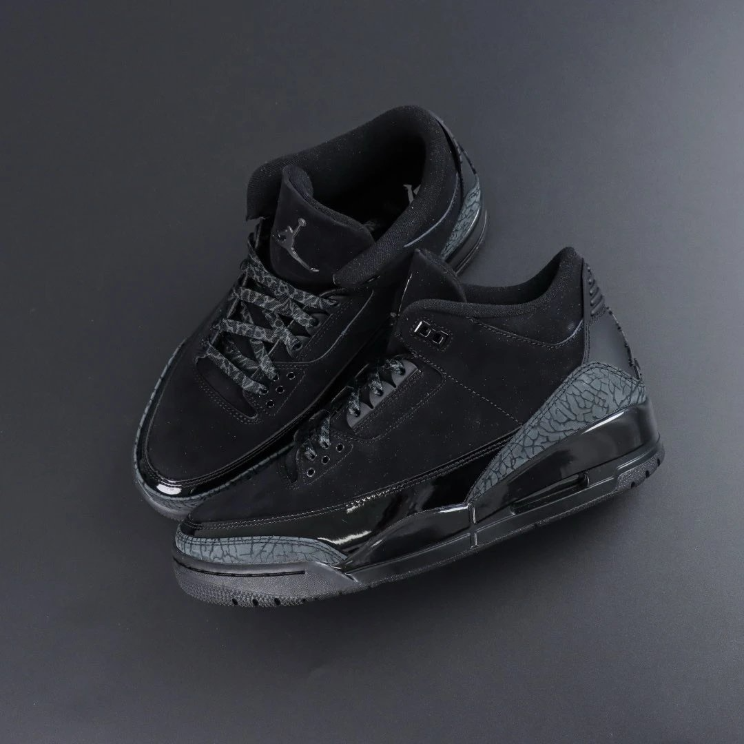 Air Jordan 3 Retro "Black Cat" (Batch LJR Top Quality)